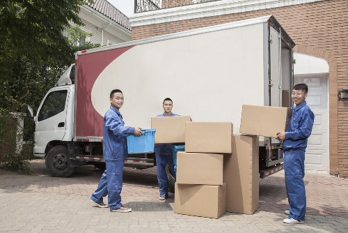 Removal van and moving team serving homes in Ilford
