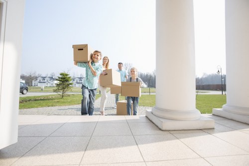 Removal van loading furniture for a home or office relocation in Ilford