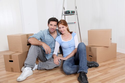 Removal van prepared for a local house move in Ilford