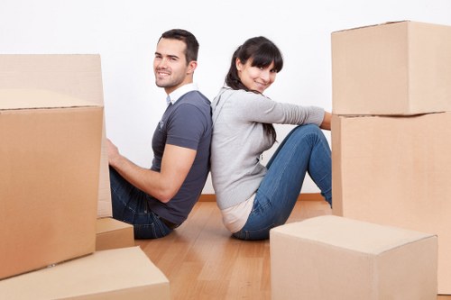 Careful loading of furniture for local house removals in Ilford