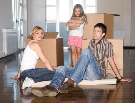 Professional movers handling a flat move in Ilford